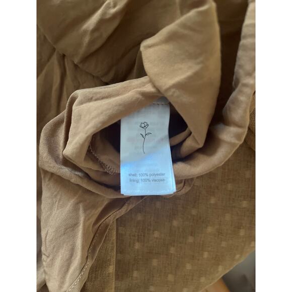 Noralee Luna Dress Women's Golden Popcorn Woven Fabric Size Medium - Picture 8 of 8